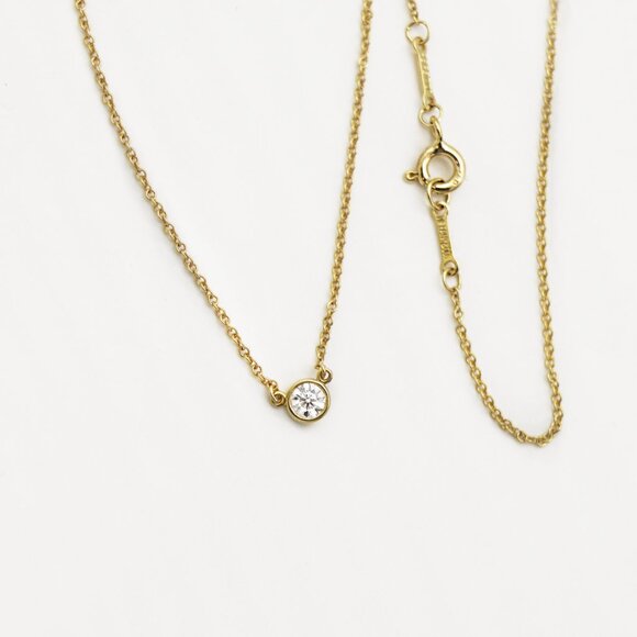 Tiffany & Co. Elsa Peretti® Diamonds by the Yard® Pendant .20ct Necklace - Picture 3 of 5